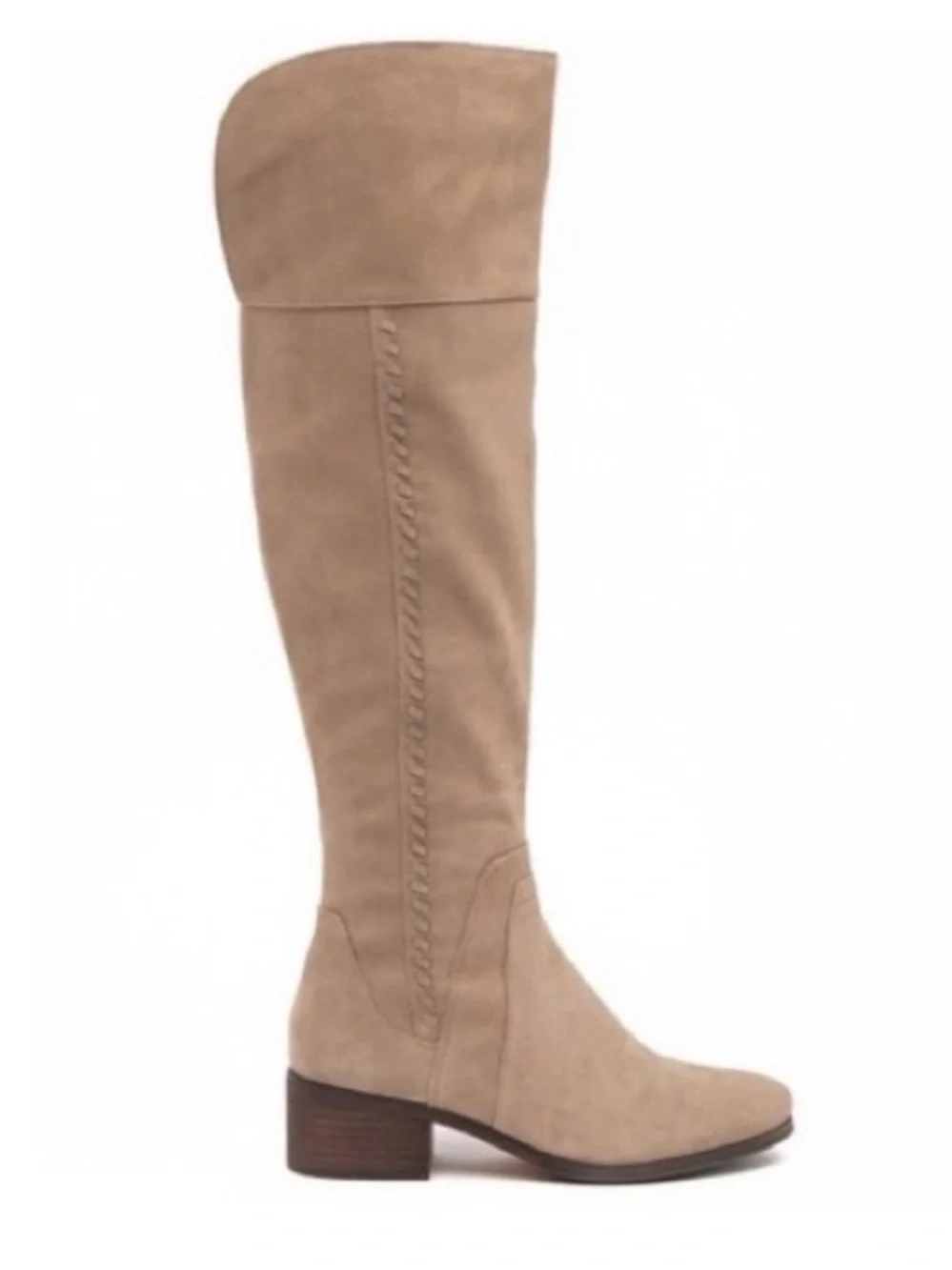 Vince Camuto ‘Kreston’ Over-the-Knee Suede Boot in Taupe, Sz 8.5 Coastal Cowgirl